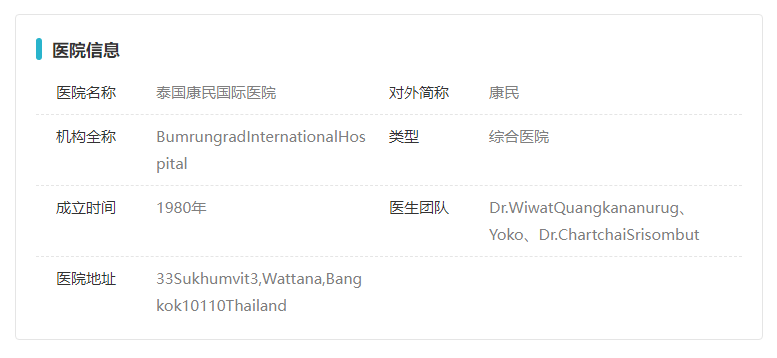 泰国试管婴儿专科医院_泰国试管婴儿医院排名最好_泰国试管婴儿医院
