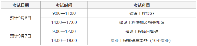 建造师考核时间_建造师证书考试时间_一级建造师考试时间表