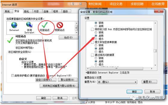 设置站点为信任站点_ie站点信任_当前网页正在试图打开您的受信任的站点